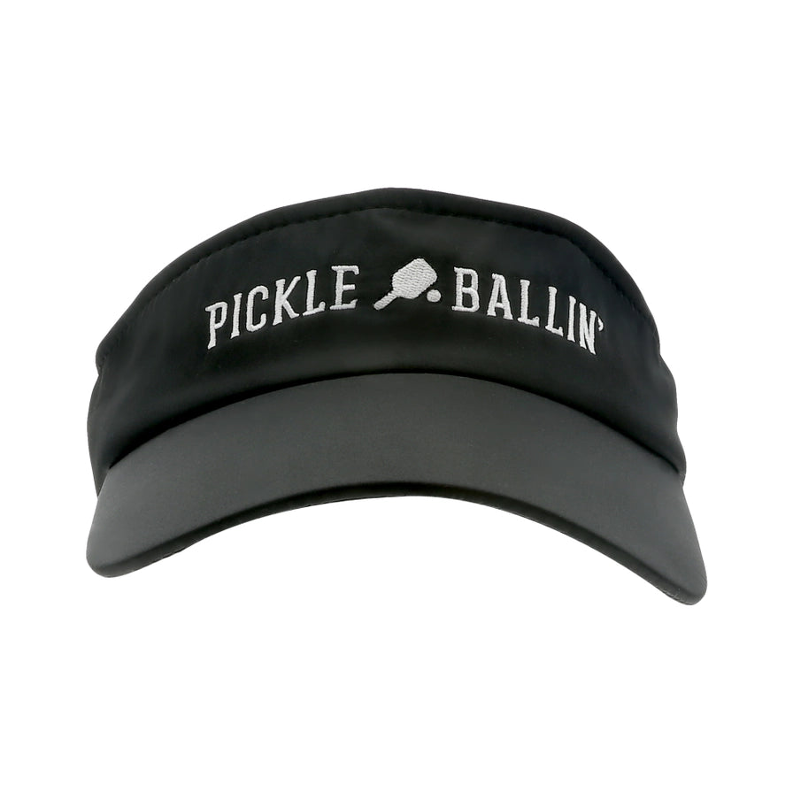 Sun Visor - Black Dri-Fit - Pickleballin'