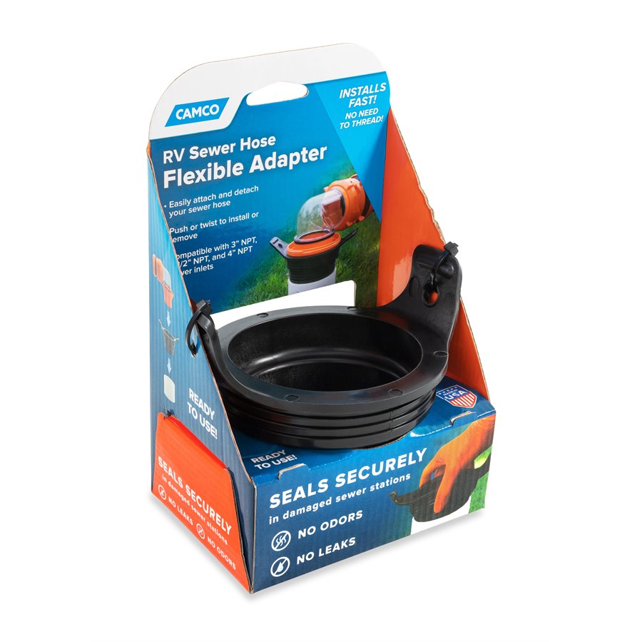 Sewer Hose Seal 3-in-1 Flexible Black