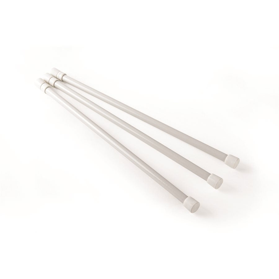 Refrigerator Bar - 3 Pack 16" to 28" White