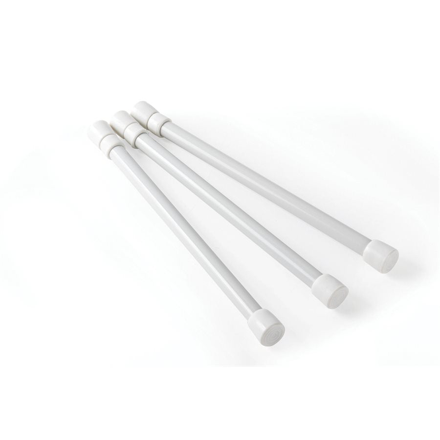 Refrigerator Bar - 3 Pack 10" to 17" White