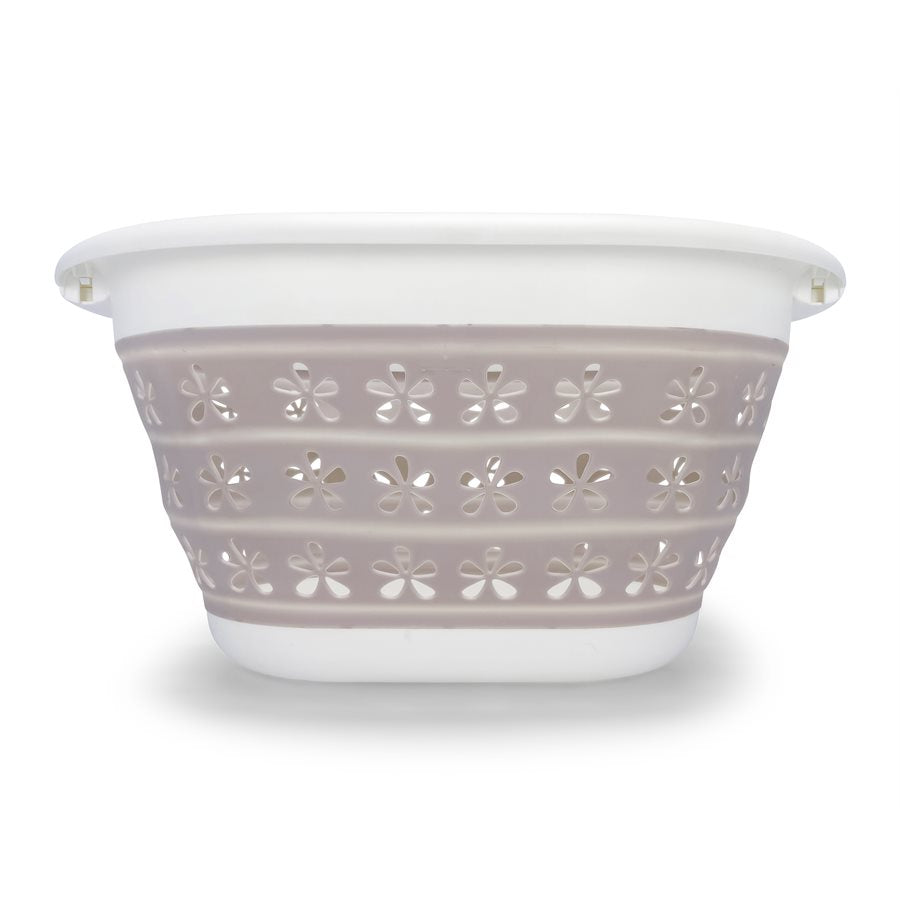 Laundry Basket Collapsible Taupe - Small