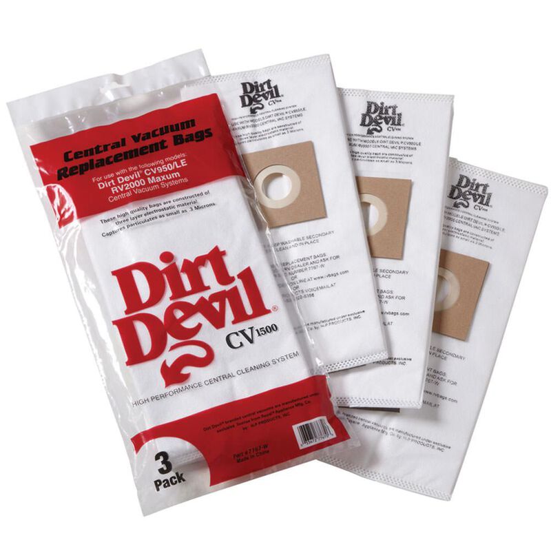 Vacuum Bags - Dirt Devil CV 1500 HEPA-style Replacement Bags, 3-pack