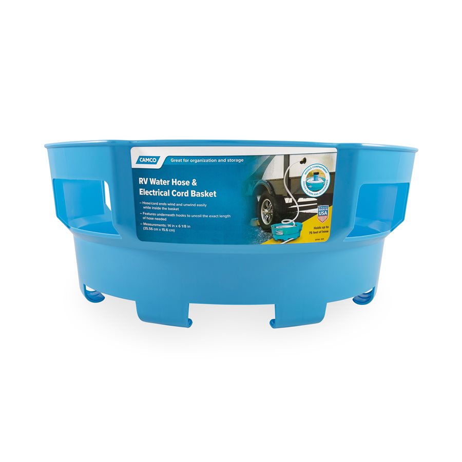 RV Water Hose and Electrical Cord Basket