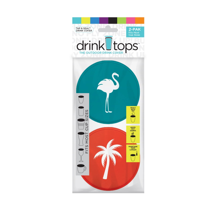 Drink Tops - Tap & Seal Drink Covers 2 pk