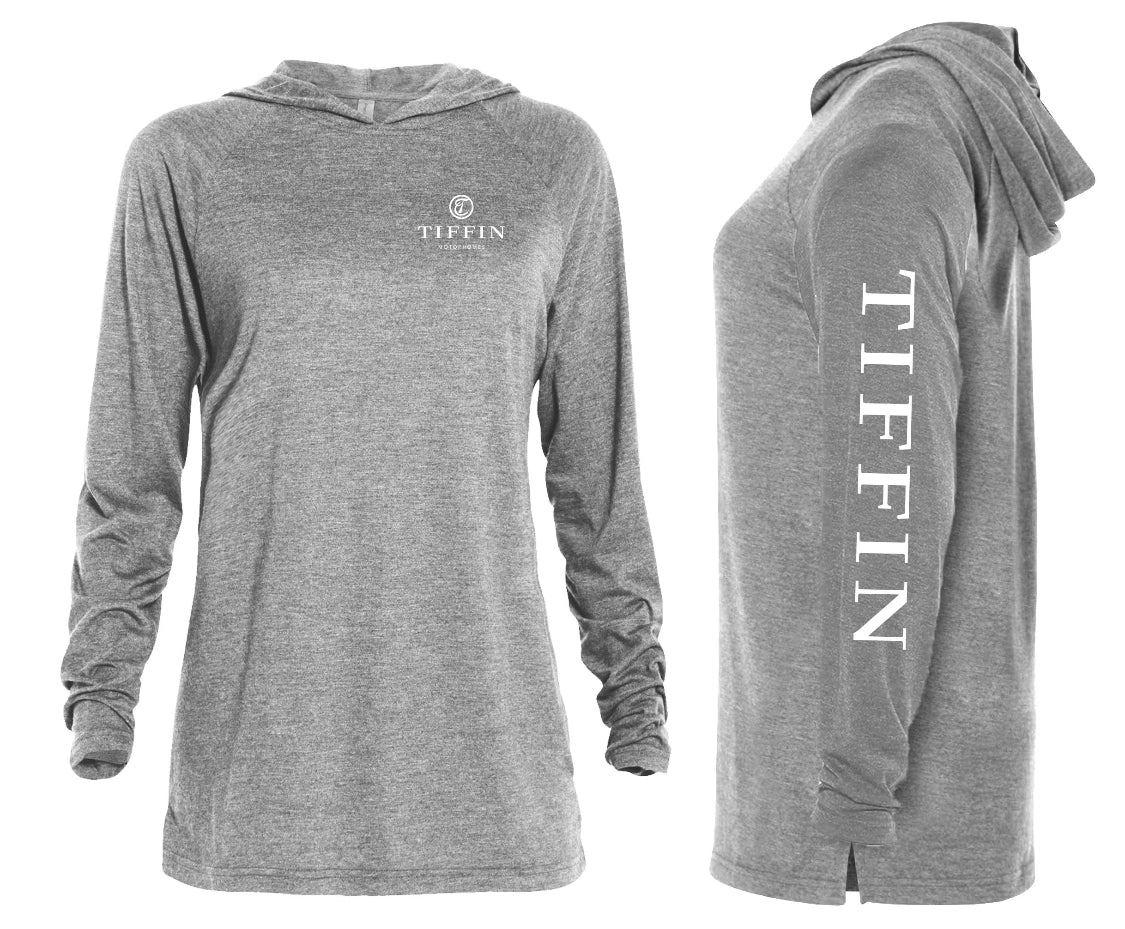 Hoodie Raglan Tri-Blend - TIFFIN on Sleeve - LIMITED