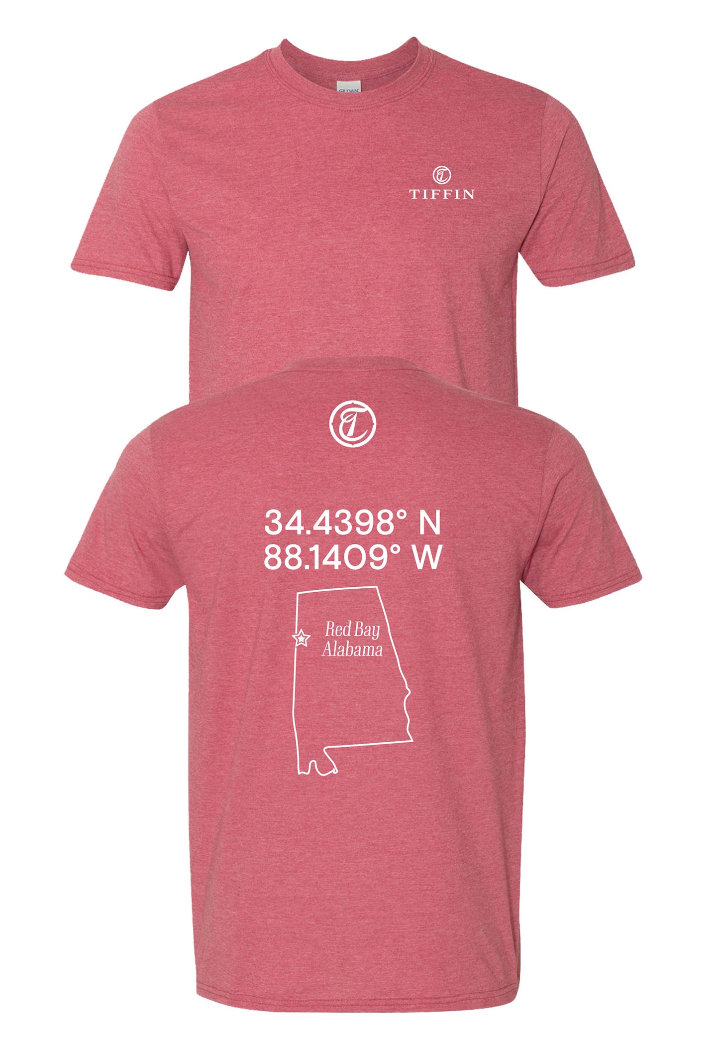 TShirt - Red Bay Latitude/Longitude - LIMITED