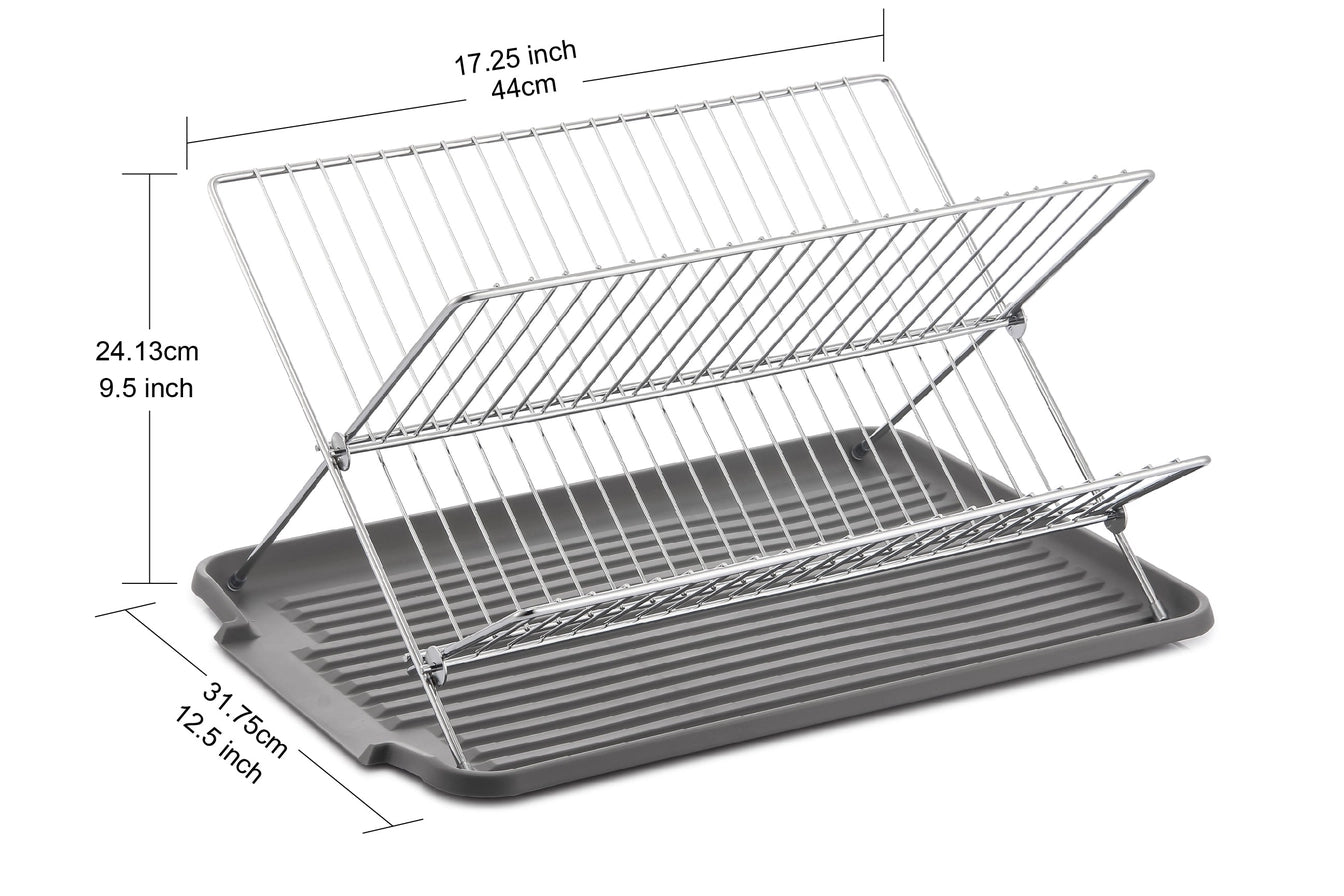 Dish Rack with Utensil and Cutting Board Holder