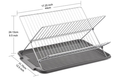 Dish Rack with Utensil and Cutting Board Holder