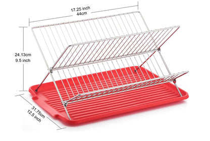 Dish Rack with Utensil and Cutting Board Holder