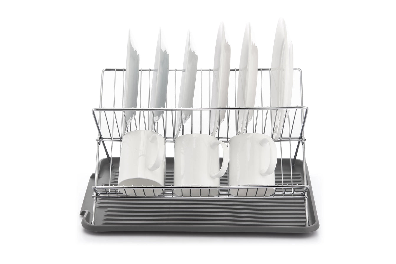 Dish Rack with Utensil and Cutting Board Holder