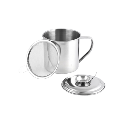 Grease Container with Strainer & Lid - 1 Liter