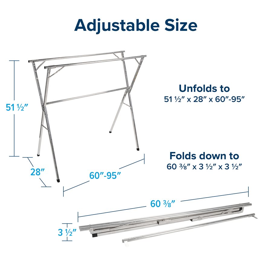 Portable Clothes Drying Rack Stainless Steel