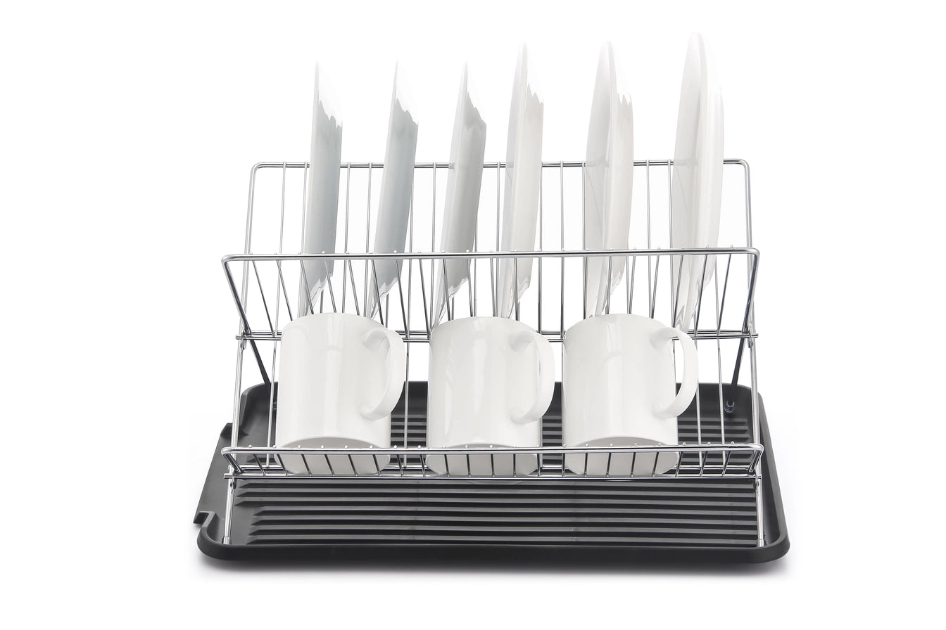 Dish Rack with Utensil and Cutting Board Holder