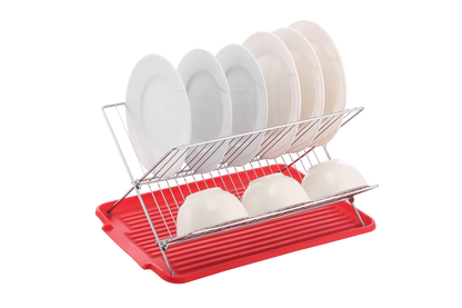 Dish Rack with Utensil and Cutting Board Holder