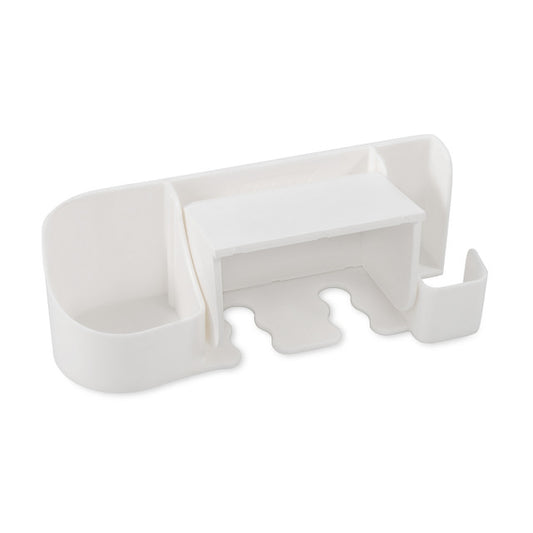 Pop-A-Toothbrush w/Paste and Floss Holder, White