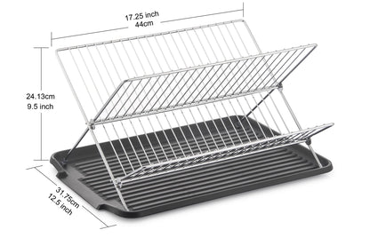 Dish Rack with Utensil and Cutting Board Holder