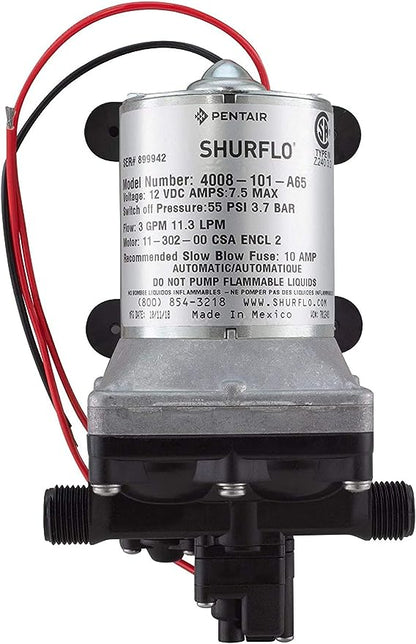 SHURFLO Water Pump Revolution, 12V 55 PSI 3.0 GPM RV