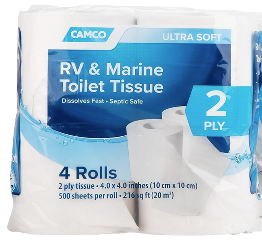 Toilet Paper for RV 2-ply 4-pack