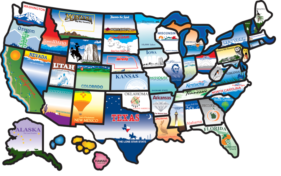 US State Travel Sticker