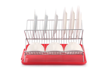 Dish Rack with Utensil and Cutting Board Holder