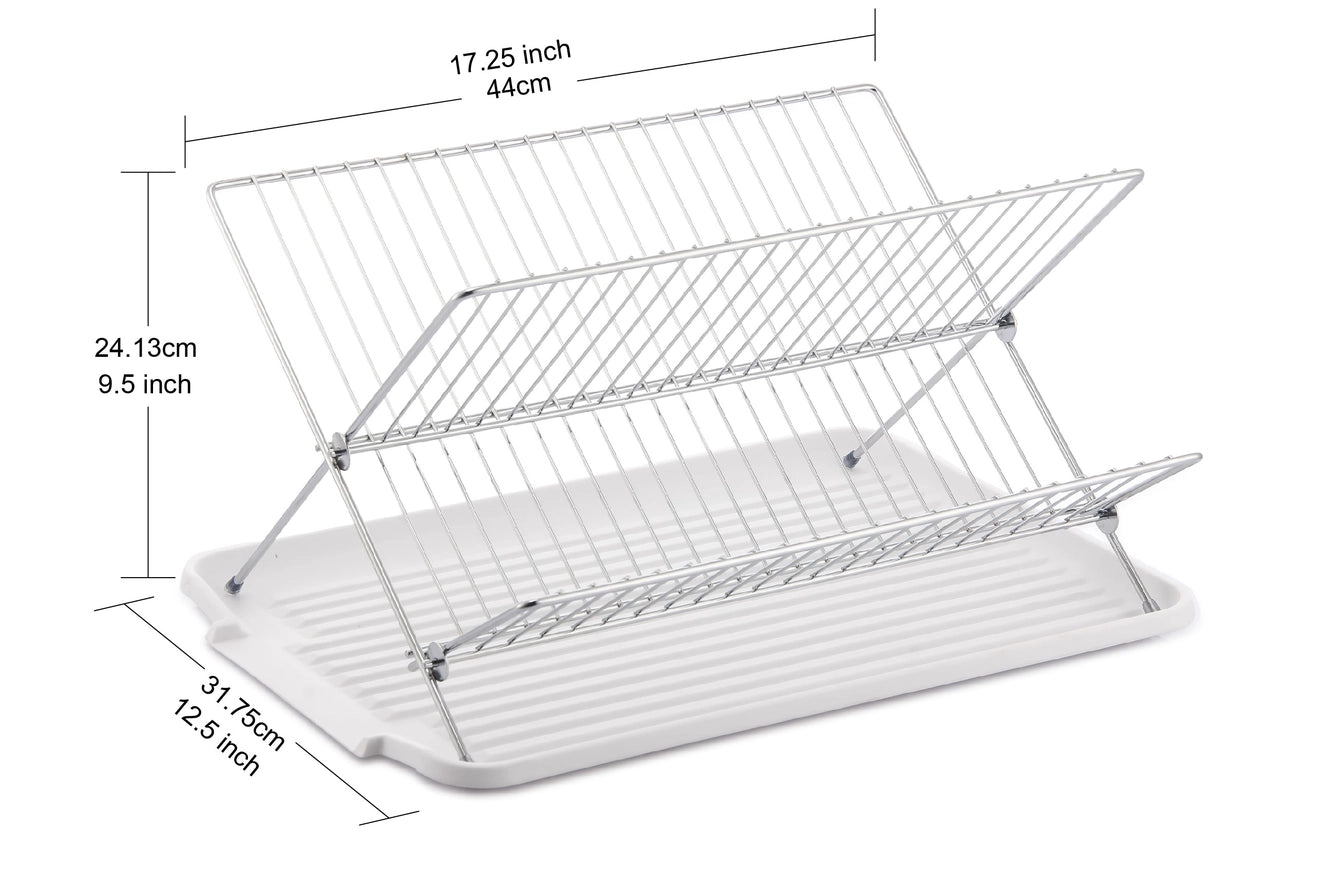 Dish Rack with Utensil and Cutting Board Holder